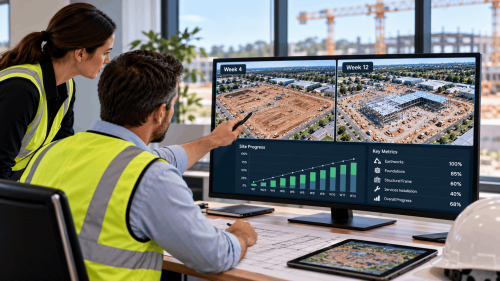 Drone Construction Progress Monitoring & Site Reports